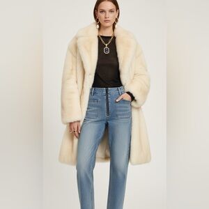 Denim Forum The Just Peachy Straight Highrise Blue Jeans Size 28 Cotton